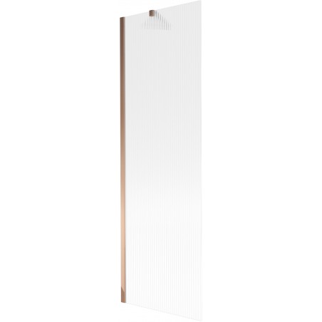 Mexen Next Badewannenfaltwand 1-flügelig 60 x 150 cm, Streifen, Roségold - 895-060-000-00-09-60