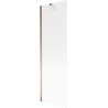 Mexen Next Badewannenfaltwand 1-flügelig 60 x 150 cm, Streifen, Roségold - 895-060-000-00-09-60