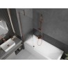 Mexen Next Badewannenfaltwand 1-flügelig 60 x 150 cm, Streifen, Roségold - 895-060-000-00-09-60