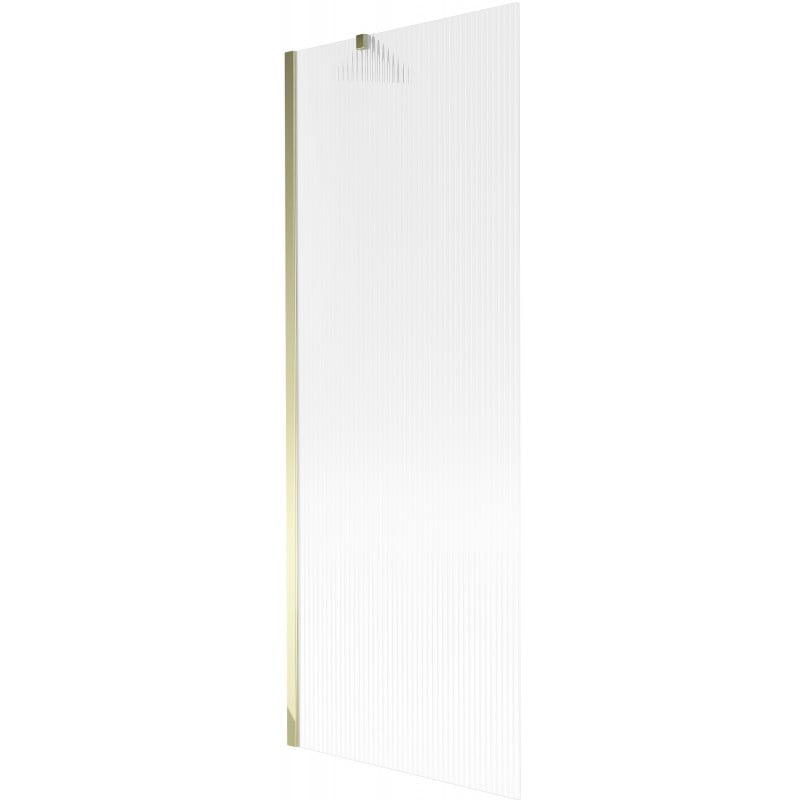 Mexen Next Badewannenabtrennung 1-flügelig 70 x 150 cm, gestreift, gold - 895-070-000-00-09-50