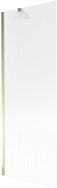 Mexen Next Badewannenabtrennung 1-flügelig 70 x 150 cm, gestreift, gold - 895-070-000-00-09-50