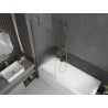 Mexen Next Badewannenabtrennung 1-flügelig 70 x 150 cm, gestreift, gold - 895-070-000-00-09-50