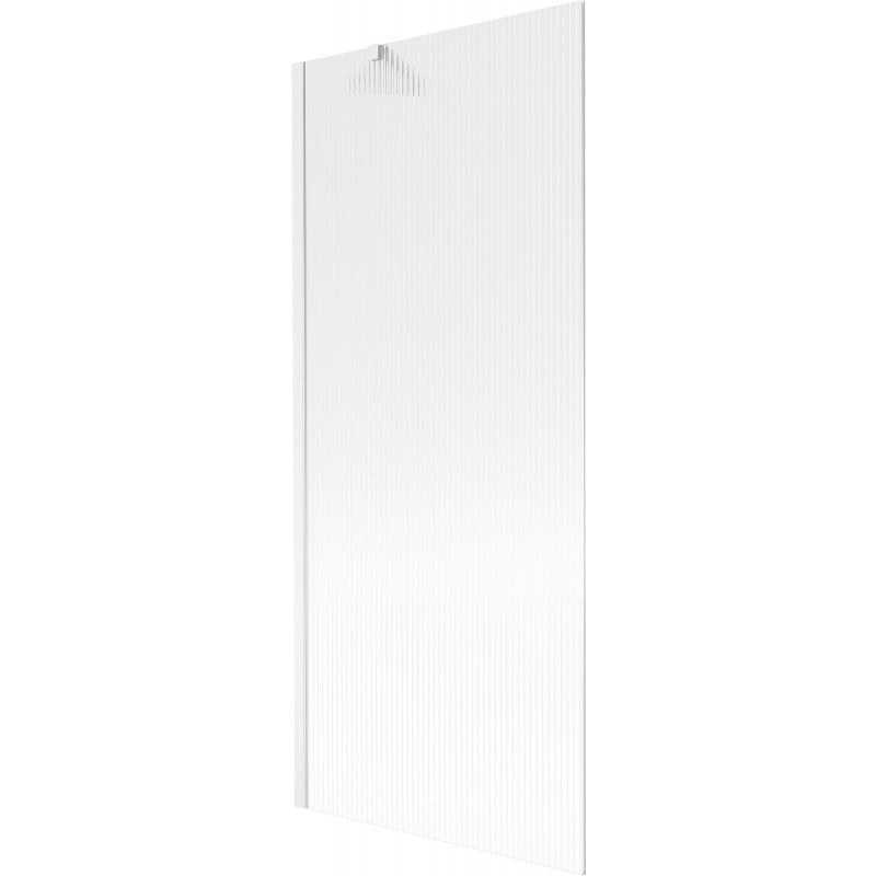 Mexen Next Badewannenwand 1-flügelig 80 x 150 cm, Streifen, weiß - 895-080-000-00-09-20