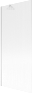 Mexen Next Badewannenwand 1-flügelig 80 x 150 cm, Streifen, weiß - 895-080-000-00-09-20