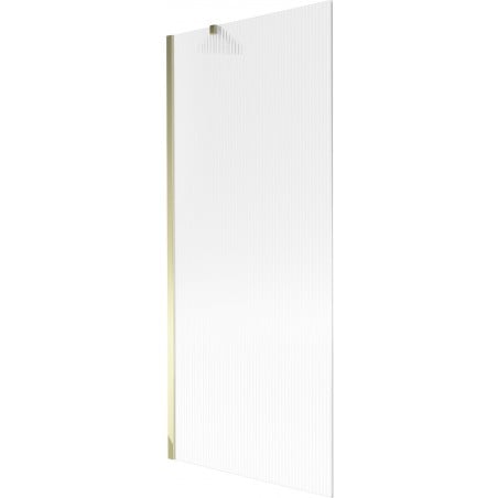 Mexen Next Badewannenbildschirm 1-flügelig 80 x 150 cm, gestreift, gold - 895-080-000-00-09-50