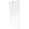 Mexen Next Badewannenbildschirm 1-flügelig 80 x 150 cm, gestreift, gold - 895-080-000-00-09-50