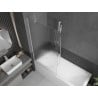 Mexen Next Badewannenwand 1-teilig 90 x 150 cm, gestreift, weiß - 895-090-000-00-09-20