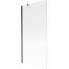 Mexen Next Badewannen-Faltwand 1-flügelig 90 x 150 cm, Streifen, schwarz - 895-090-000-00-09-70