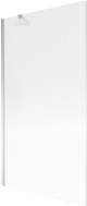 Mexen Next Badewannenfaltwand 1-teilig 100 x 150 cm, Streifen, Chrom - 895-100-000-00-09-01