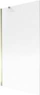 Mexen Next Badewannenabtrennung 1-flügelig 100 x 150 cm, gestreift, gold - 895-100-000-00-09-50