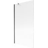 Mexen Next Duschabtrennung 1-flügelig 100 x 150 cm, gestreift, schwarz - 895-100-000-00-09-70