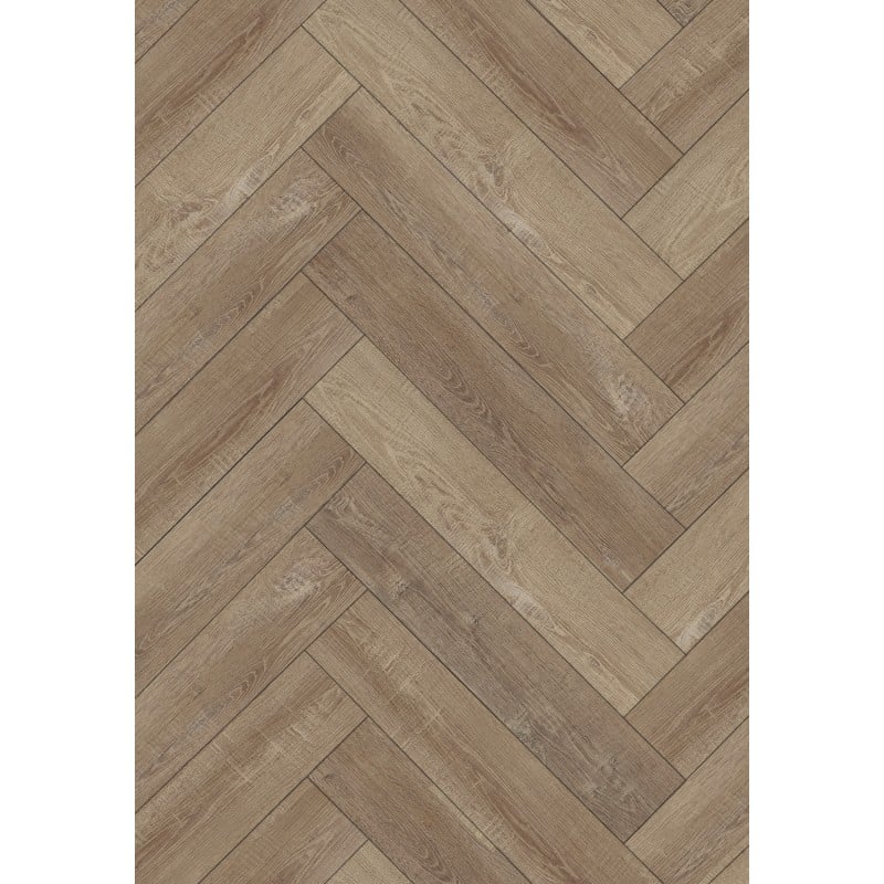 Mexen Windsor Muster von Vinylpanelen Fischgrät SPC 6,5 mm, IXPE Unterlage 1,5 mm, 4-seitige V-Fuge, Eiche - F1167-S