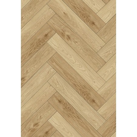 Mexen Anniston Muster von Vinylplatten Fischgrät SPC 6,5 mm, IPEX 1,5 mm, 4 V-Fuge, Eiche - F1171-S