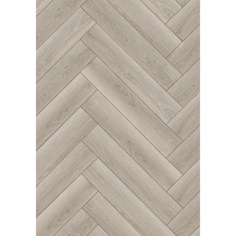 Mexen Wilson Muster von Vinylpaneelen im Fischgrätmuster SPC 6,5 mm, IXPE Unterlage 1,5 mm, 4 V-Fuge, Eiche - F1175-S