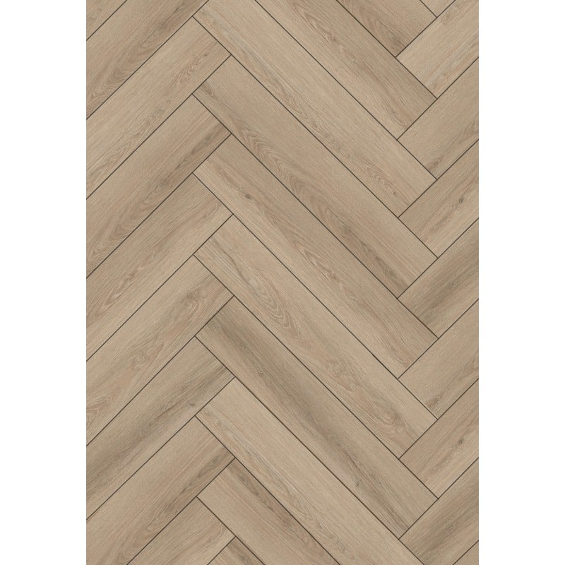 Mexen Palmdale  Probe von Vinylpanelen Fischgrät SPC 6,5 mm, IXPE-Unterlage 1,5 mm, 4 V-Fuge, Eiche - F1180-S