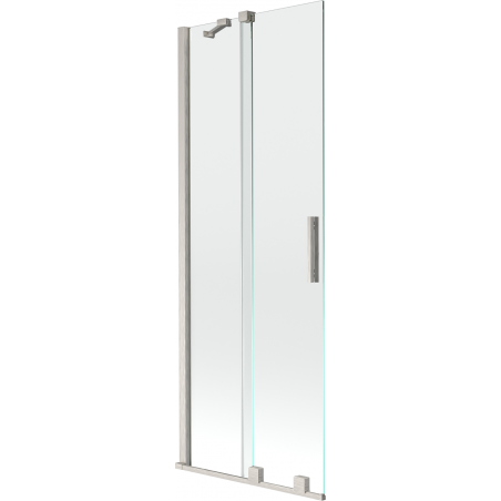 Mexen Velar 2-flügelige Duschwand, verschiebbar 70 x 150 cm, transparent, gebürsteter Nickel - 896-070-000-01-97