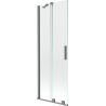 Mexen Velar 2-flügelige verschiebbare Badewannenabtrennung 75 x 150 cm, transparent, Gun Metal - 896-075-000-01-95