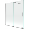 Mexen Velar zweiflügelige Badezimmertür 150 x 150 cm, transparent, Gewehrmetall - 896-150-000-01-95