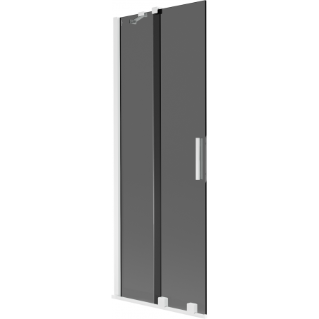 Mexen Velar Duschabtrennung 2-flügelig verschiebbar 75 x 150 cm, grafit, weiß - 896-075-000-41-20