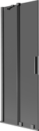 Mexen Velar 2-flügeliger, verschiebbarer Badewannen-Paravent 75 x 150 cm, grafit, gebürstetes Gun Gray - 896-075-000-41-66
