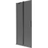 Mexen Velar 2-flügelige Schiebewand 85 x 150 cm, grafit, gebürstetes Gun Gray - 896-085-000-41-66