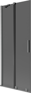Mexen Velar 2-flügelige Schiebewand 85 x 150 cm, grafit, gebürstetes Gun Gray - 896-085-000-41-66