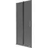 Mexen Velar Duschwand 2-flügelig verschiebbar 85 x 150 cm, Grafit, Gun Metal - 896-085-000-41-95