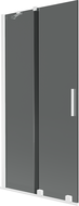 Mexen Velar Duschwand 2-flügelig, verschiebbar 90 x 150 cm, Graphit, Weiß - 896-090-000-41-20
