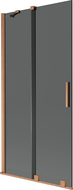 Mexen Velar 2-flügelige Duschtür, verschiebbar 90 x 150 cm, Grafit, gebürstetes Kupfer - 896-090-000-41-65