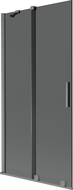 Mexen Velar Duschwand 2-flügelig verschiebbar 90 x 150 cm, grafit, gebürstet gun gray - 896-090-000-41-66
