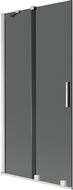 Mexen Velar Wannenabtrennung, 2-flügelig, schiebbar, 90 x 150 cm, Graphit, gebürsteter Nickel - 896-090-000-41-97