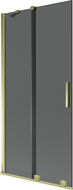 Mexen Velar Duschwand für die Badewanne, 2-teilig, verschiebbar, 95 x 150 cm, graphit, gold - 896-095-000-41-50