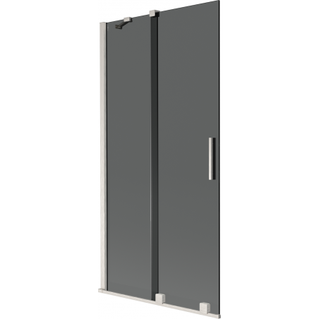 Mexen Velar 2-flügelige Duschabtrennung, 95 x 150 cm, Graphit, gebürstetes Nickel - 896-095-000-41-97