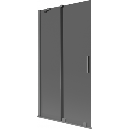 Mexen Velar Duschabtrennung, 2-flügelig, verschiebbar 100 x 150 cm, grafit, Gunmetal - 896-100-000-41-95