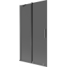 Mexen Velar Duschabtrennung, 2-flügelig, verschiebbar 100 x 150 cm, grafit, Gunmetal - 896-100-000-41-95