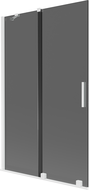 Mexen Velar 2-flügelige Schiebewanne 110 x 150 cm, graphit, weiß - 896-110-000-41-20