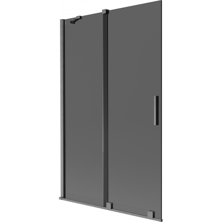 Mexen Velar 2-flügelige, verschiebbare Badewannenabtrennung 110 x 150 cm, grafit, gun gray gebürstet - 896-110-000-41-66