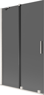 Mexen Velar Duschwand 2-flügelig verschiebbar 110 x 150 cm, graphit, gebürstetes Nickel - 896-110-000-41-97