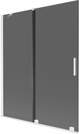 Mexen Velar 2-flügelige verschiebbare Badewannenfaltwand 140 x 150 cm, Graphit, Weiß - 896-140-000-41-20