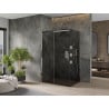 Mexen Omega Schiebetür-Duschkabine 110 x 90 cm, Grafit, Chrom - 825-110-090-01-40