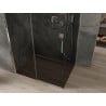 Mexen Omega Schiebetür-Duschkabine 110 x 90 cm, Grafit, Chrom - 825-110-090-01-40