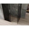 Mexen Omega Schiebetür-Duschkabine 110 x 90 cm, Grafit, Chrom - 825-110-090-01-40