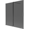 Mexen Velar 2-flügelige, verschiebbare Badewannenwand 150 x 150 cm, Graphit, Gun Metal - 896-150-000-41-95