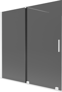 Mexen Velar 2-flügelige Schiebewand 160 x 150 cm, Graphit, Weiß - 896-160-000-41-20