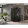 Mexen Omega Schiebeduschkabine 130 x 100 cm, grafit, chrom - 825-130-100-01-40