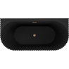 Mexen Sella freistehende geriffelte Wandwanne 170 x 80 cm, schwarze Matt, gebürstetes Kupferüberlauf - 52711708071-65