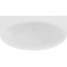 Mexen Bruna freistehende Wandbadewanne 150 x 82 cm, weiß glänzend, weißer Überlauf - 52731508200-20