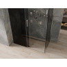 Mexen Omega Schiebedusche 140 x 80 cm, Graphit, Chrom - 825-140-080-01-40