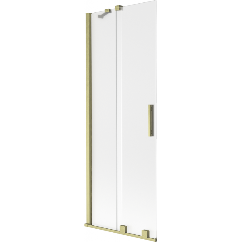 Mexen Velar Duschwand 2-flügelig verschiebbar 70 x 150 cm, mattiert, gold gebürstet - 896-070-000-31-55
