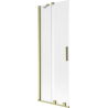 Mexen Velar Duschwand 2-flügelig verschiebbar 70 x 150 cm, mattiert, gold gebürstet - 896-070-000-31-55